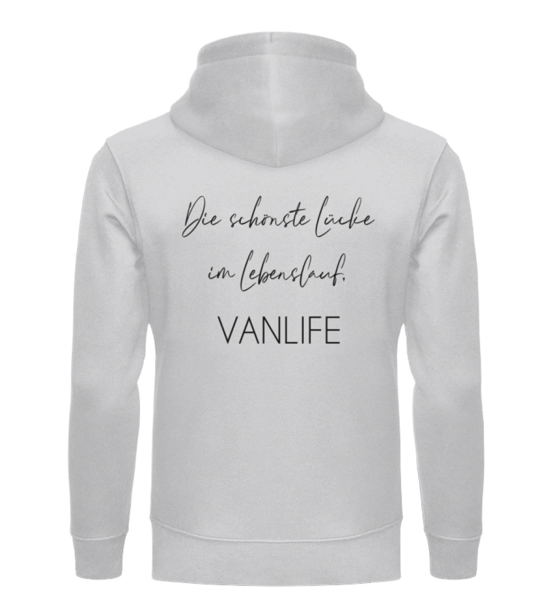 Die schönste Lücke im Lebenslauf Backprint - Premium Bio Hoodie