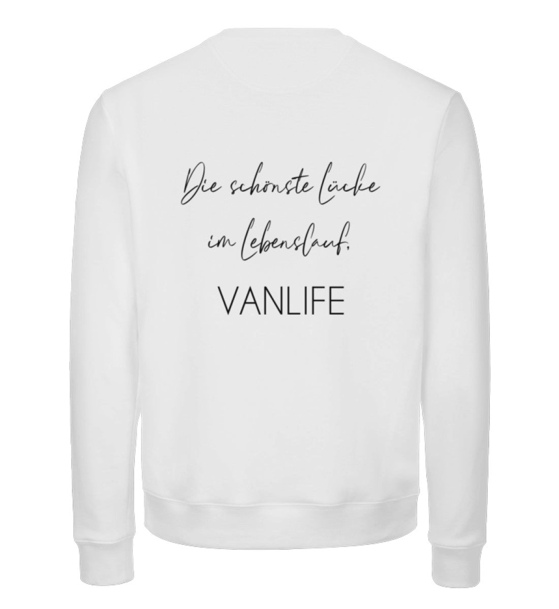 Die schönste Lücke im Lebenslauf Backprint - Unisex Premium Bio Sweatshirt