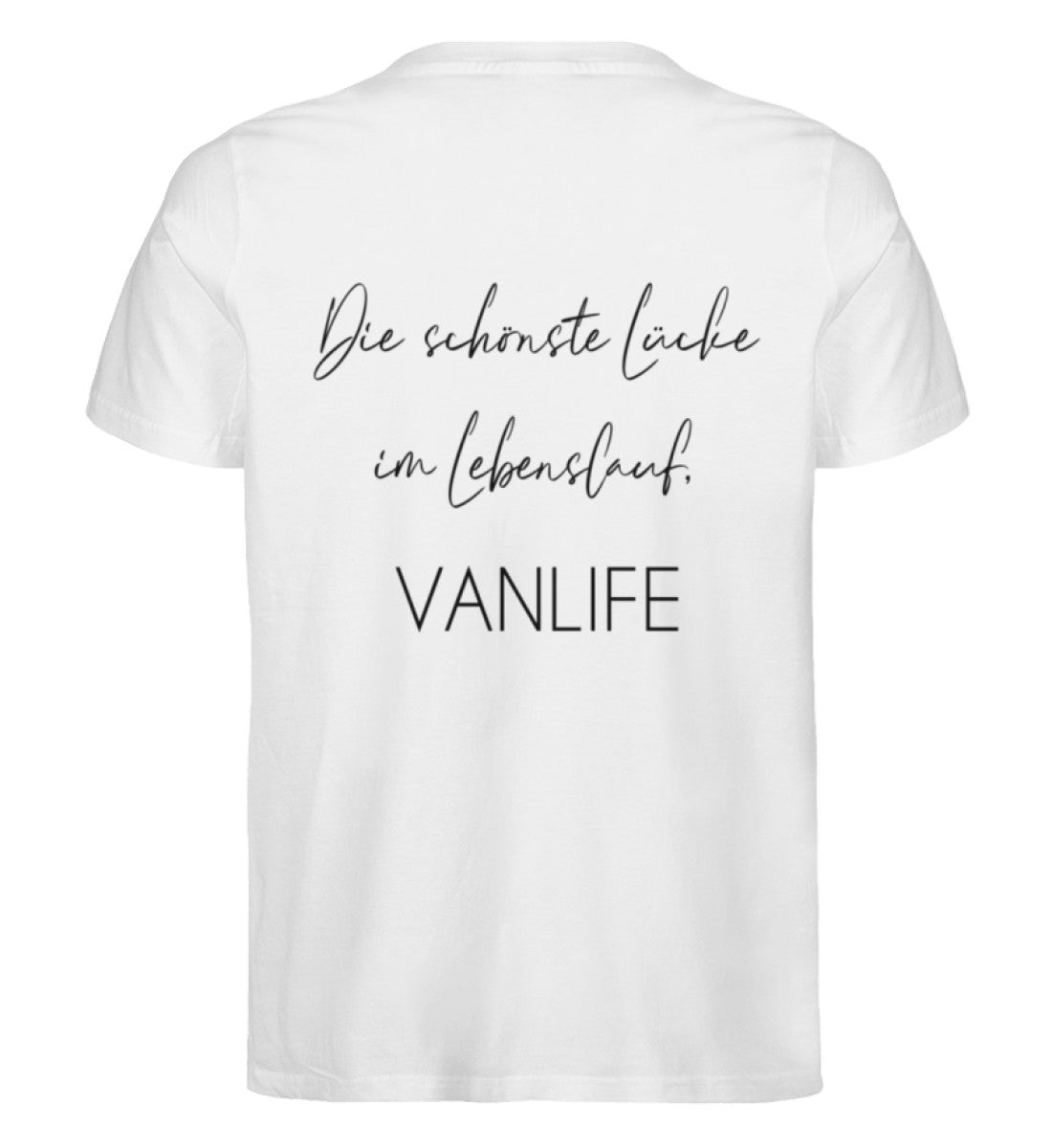 Die schönste Lücke im Lebenslauf Backprint - Herren Premium Bio T-Shirt