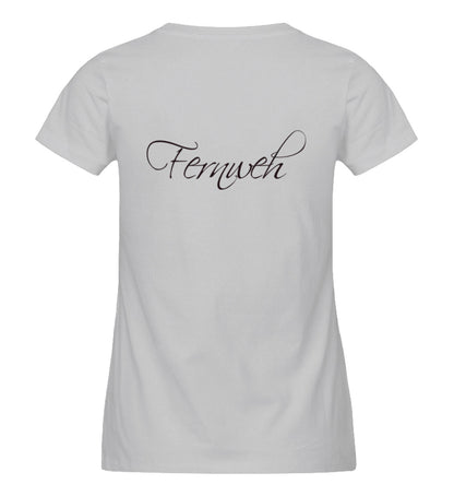 Fernweh Backprint  - Damen Premium Bio T-Shirt