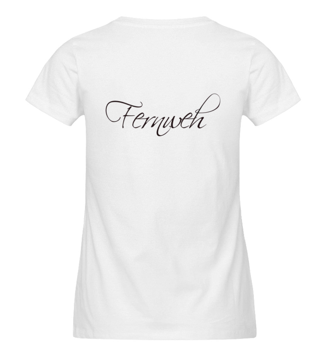 Fernweh Backprint  - Damen Premium Bio T-Shirt