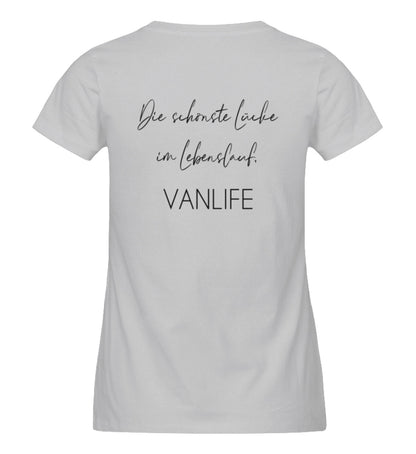 Die schönste Lücke im Lebenslauf Backprint  - Damen Premium Bio T-Shirt