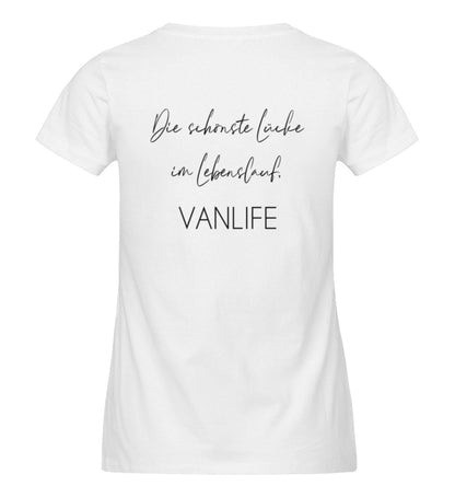 Die schönste Lücke im Lebenslauf Backprint  - Damen Premium Bio T-Shirt