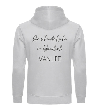 Die schönste Lücke im Lebenslauf  Backprint  - Premium Bio Hoodie