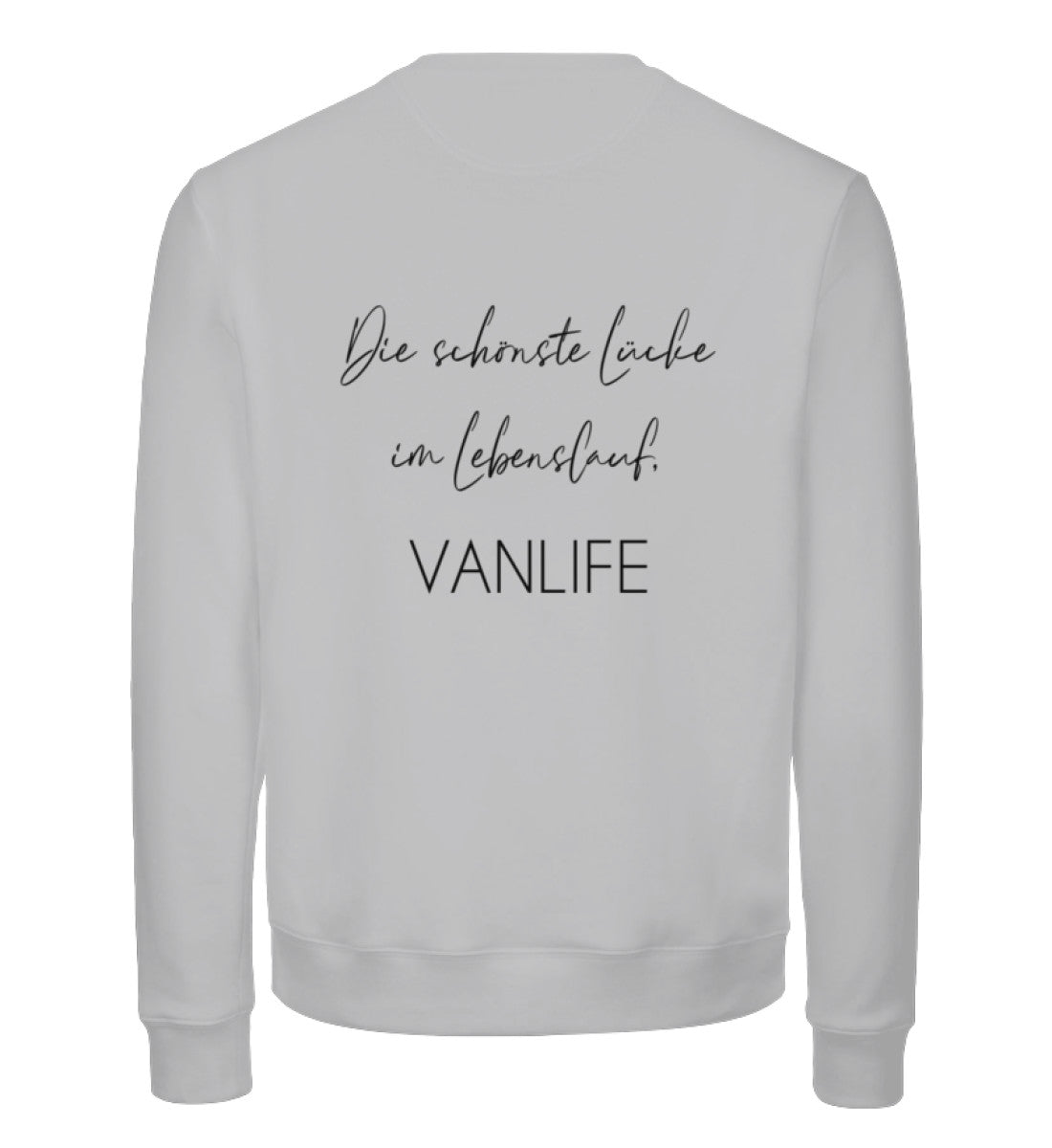 Die schönste Lücke im Lebenslauf Backprint -  Unisex Premium Bio Sweatshirt
