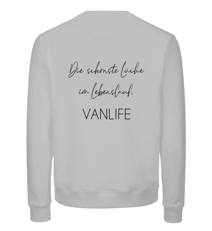 Die schönste Lücke im Lebenslauf Backprint -  Unisex Premium Bio Sweatshirt